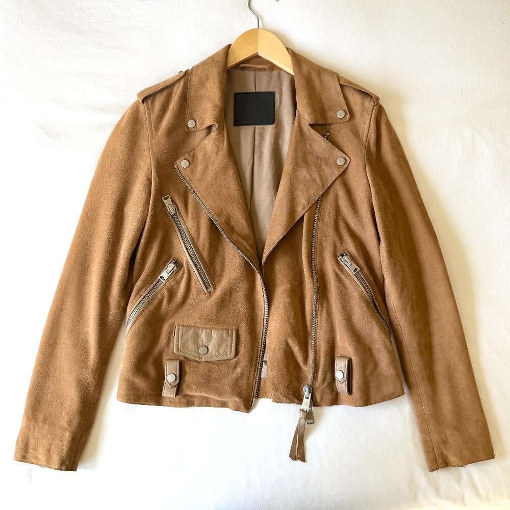 All Saints Richardson Suede Jacket - Picture 4 of 16